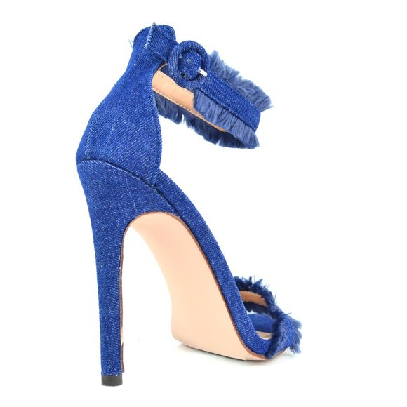 Women's Stiletto Heel with Ankle Strap - Picture 3 of 4